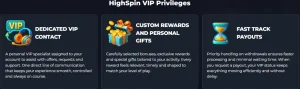 highspin casino vip